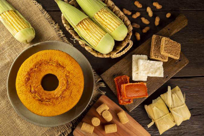 Typical sweets for the Brazilian June party.