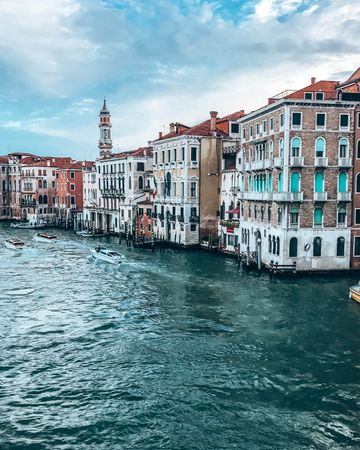 Buildings of Venice city by the water