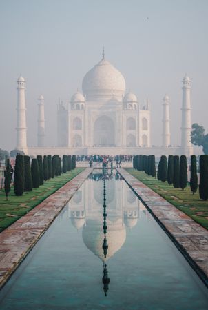 Exterior of  Taj Mahal, India