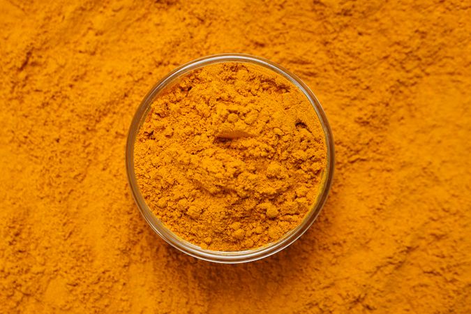 Fragrant seasoning - turmeric, one of the main ingredients in Indian curry