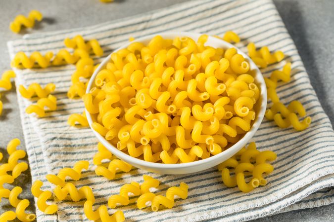 Dry Yellow Italian Cavatappi Pasta