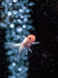 Exotic fish in aquarium