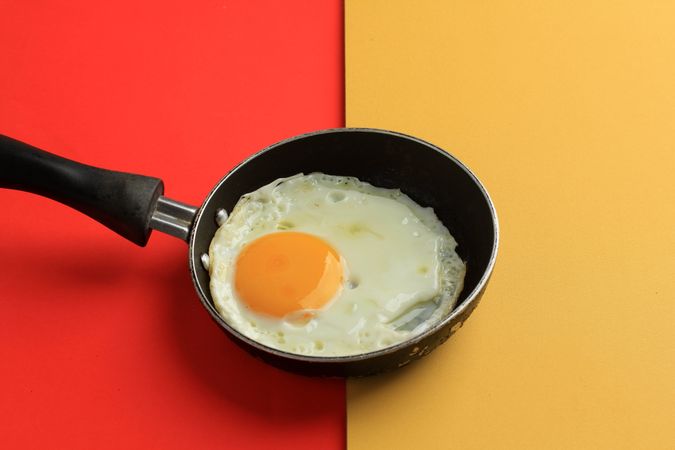 Fried Sunny Side Egg on Mini Pan