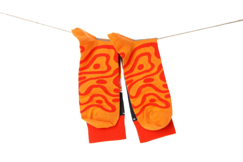 Concept of clothes for legs - socks, isolated on light background