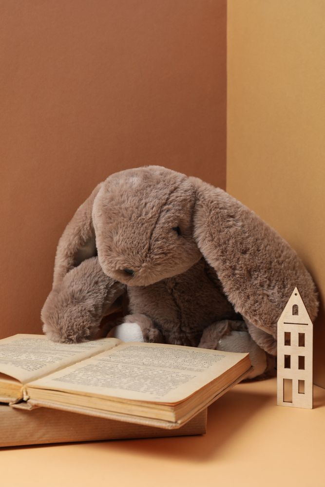Concept of baby book, space for text