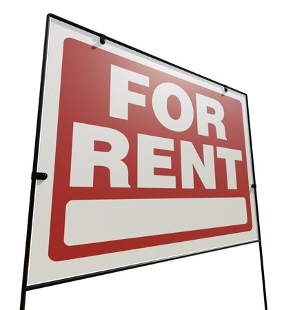 Right Facing For Rent Real Estate Yard Sign