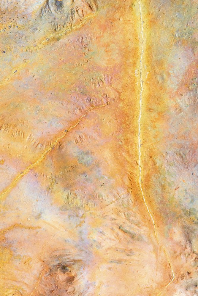Surface of river soil with minerals