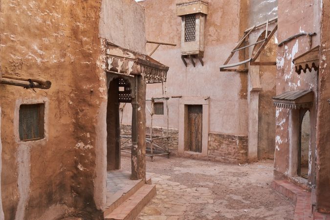 Old narrow street of ancient town