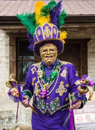 James M. McGroarty, the King of Mardi Gras, Bandera, Texas