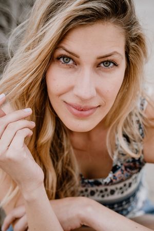 Portrait of young woman