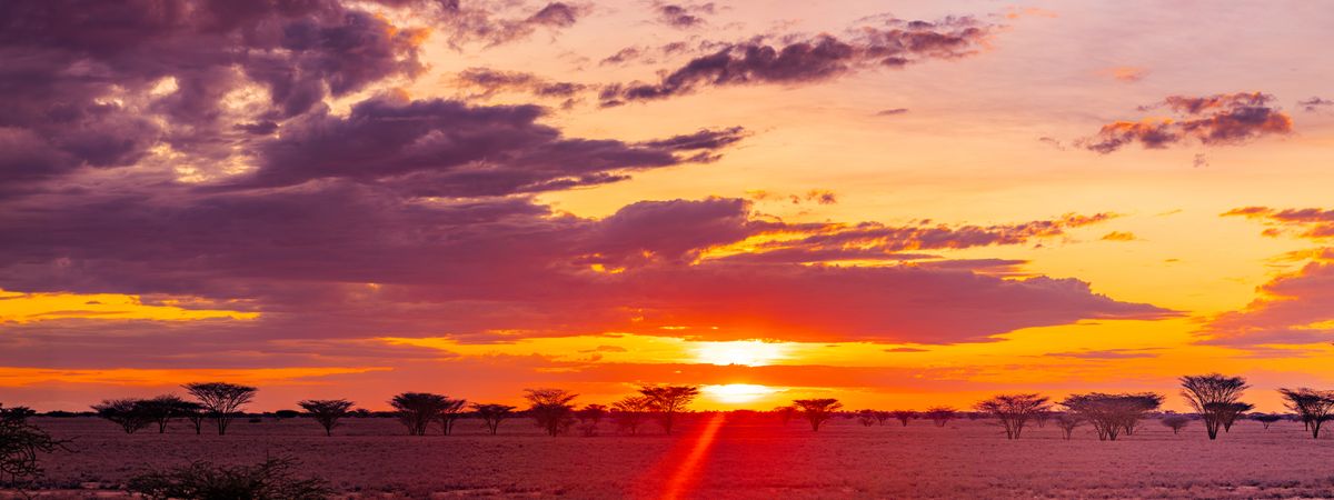 Kenya East Africa Landscapes Kalokol Lodwar Town Turkana Sunset Sunrise Highway Road Field Travels