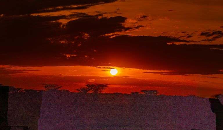 Kenya East Africa Landscapes Kalokol Lodwar Town Turkana Sunset Sunrise Highway Road Field Travels