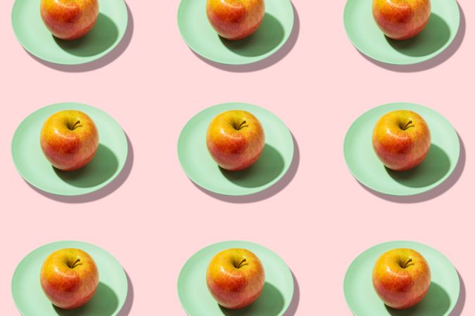 Colorful fresh apples
