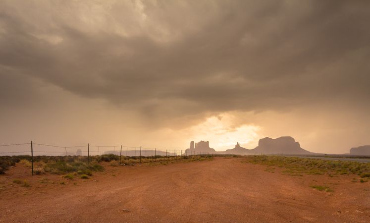 Cloudy sky over field