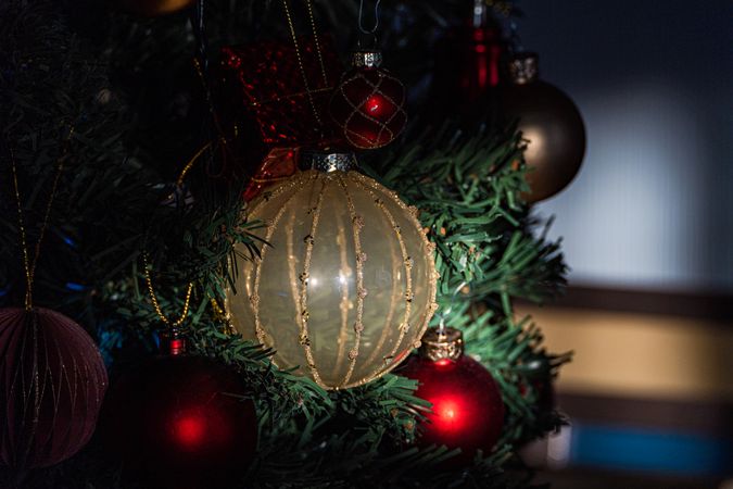 Christmas ball as a xmas tree decor