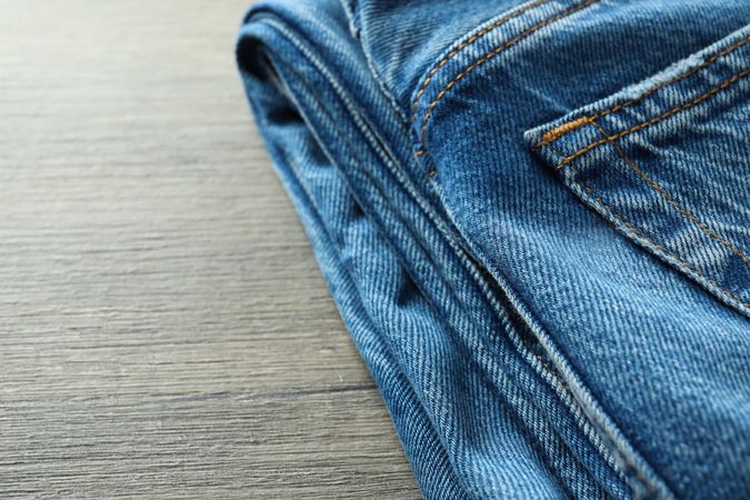 Concept of jeans, casual clothes concept, jeans as daily wear