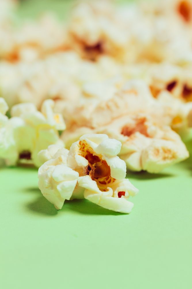Set of popcorn on board