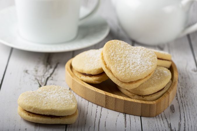 Delicious buttery biscuits filled with guava paste.