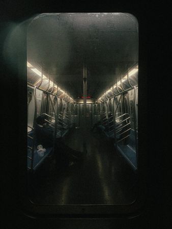 People sitting inside a train