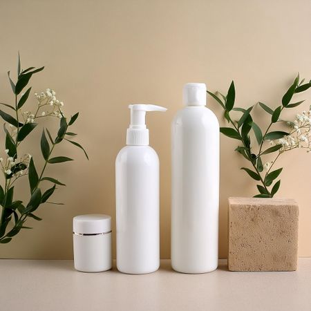 Mockup shampoo bottle