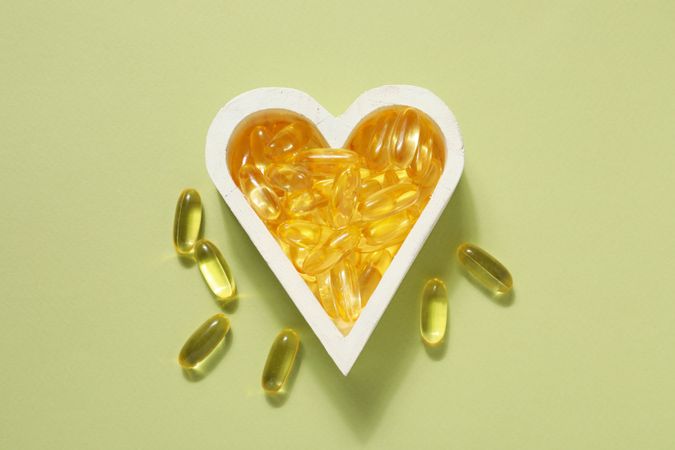 Immunity support capsules - Omega, health care concept