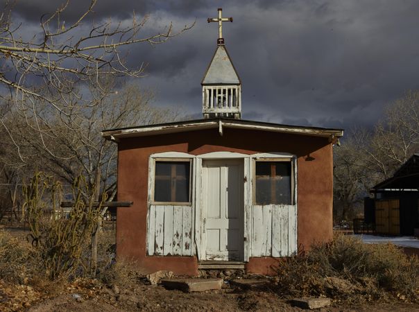 Tiny chapel in the settlement of Tomé, New Mexico