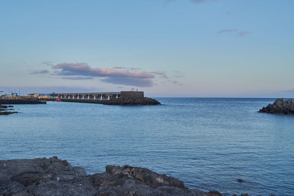 Industrial buildings at ocean