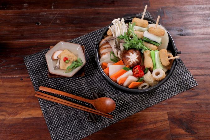 Fish Cake, Oden, Korean Healthy Food. Fresh Ingredients.
