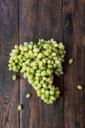 Bunch of grapes on table