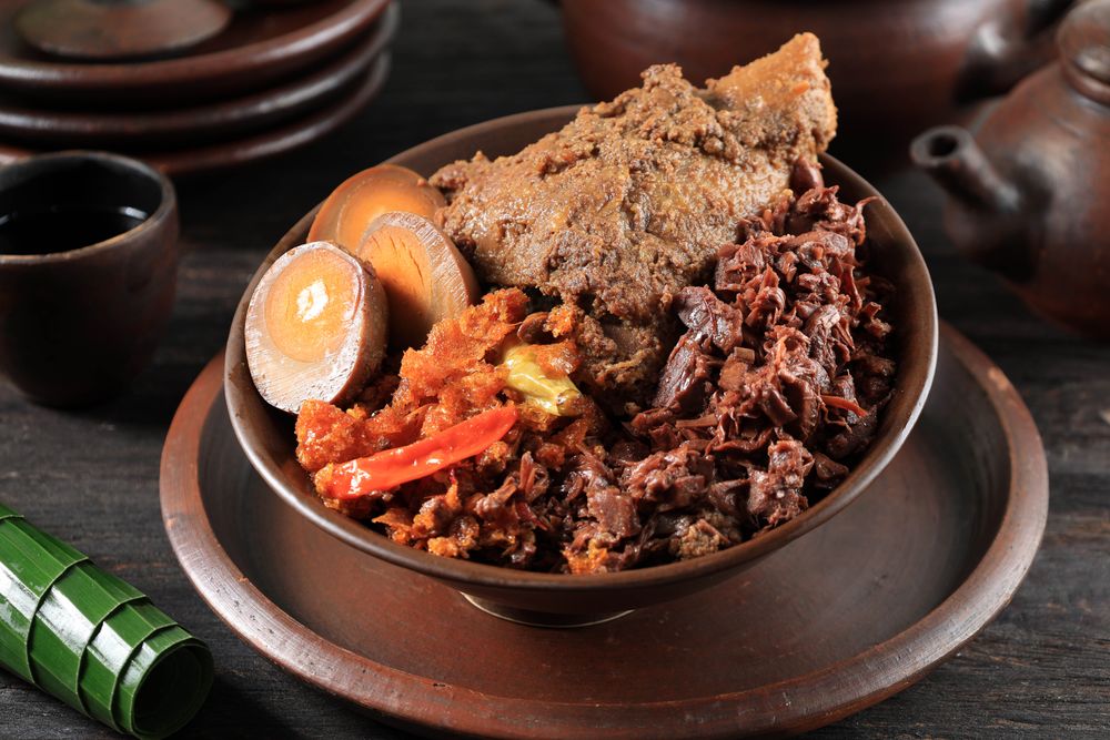 Close Up Gudeg Komplit, Jack Fruit Stew