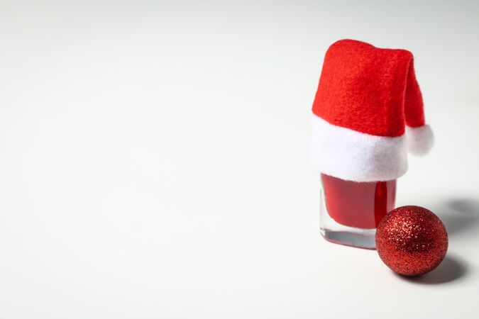 Concept of cosmetics, winter cosmetics, space for text