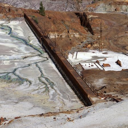 Old mining structures in Riotinto