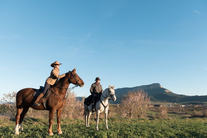 People on horses
