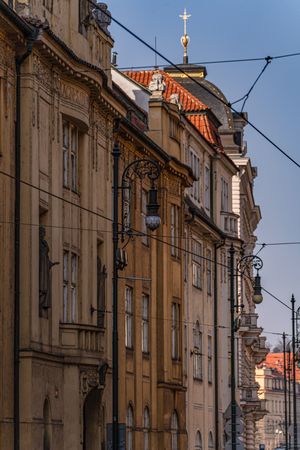 Decooration of the building in Old Prague