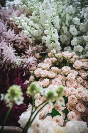 Bouquet of fresh flowers close up