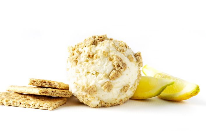 Lime biscuit ice cream