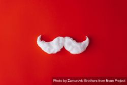 Mustache on red background 0PgXrb