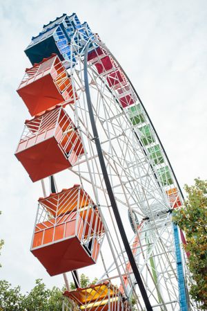 Ferris wheel in amusement park