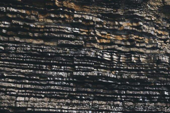 Texture of rocks close up