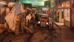 A depiction at the East Texas Oil Museum, in Kilgore, Texas