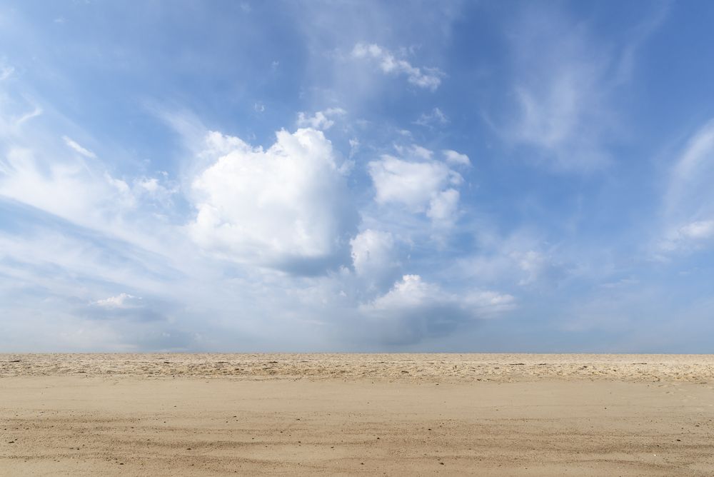 Sunny summer beach on sylt island