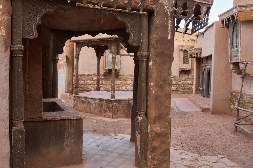 Old narrow street of ancient town