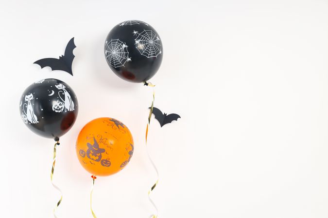 Concept of Halloween, Halloween balloon, space for text