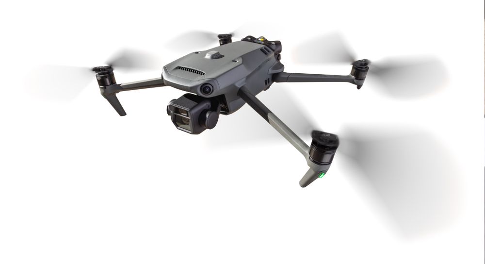 Front View of a Drone Quadcopter UAV
