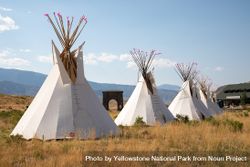 Yellowstone Revealed: Teepees at North Entrance in Gardiner, Montana 4myee4