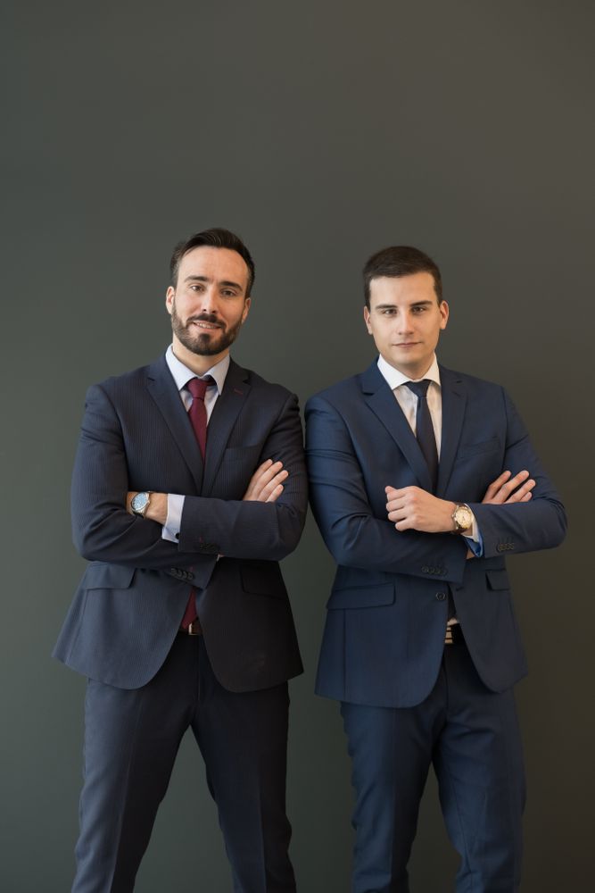 Elegant men in office suit