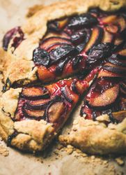 Fruit tart close up