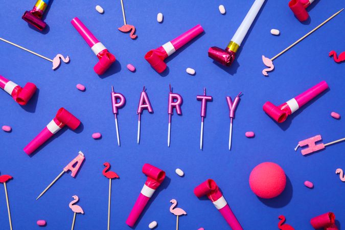 Concept of party and celebration, accessories for party