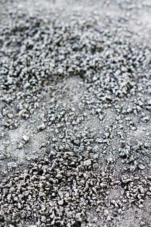 Pile of frosted pebble on ground