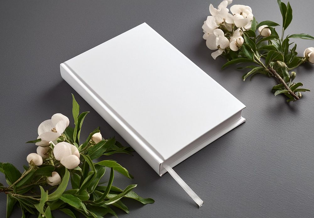 Notebook with flowers
